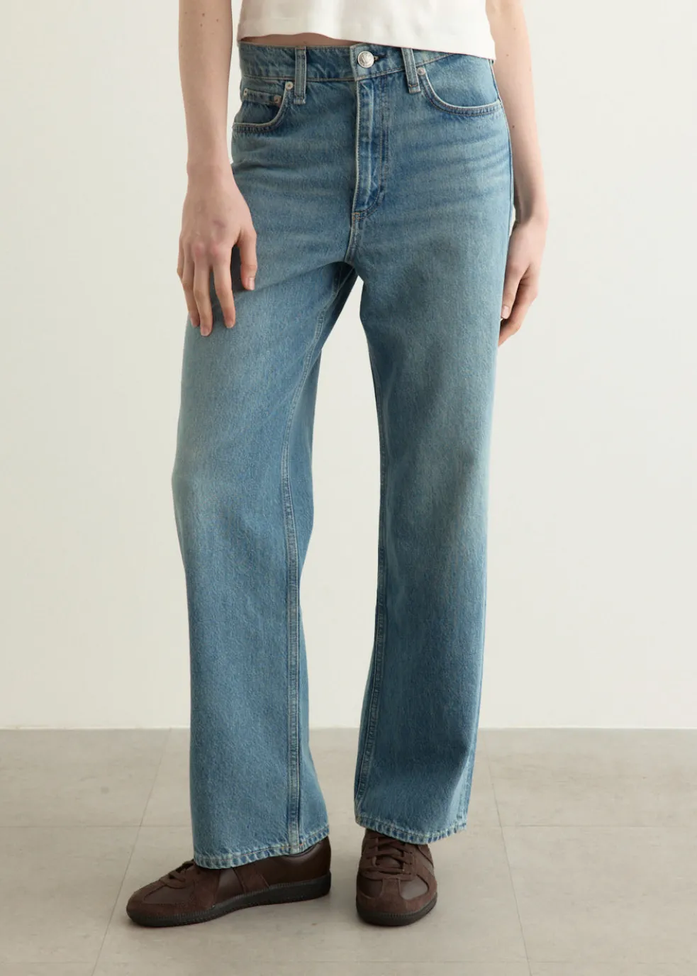 Shea High Rise Ankle Straight Jeans