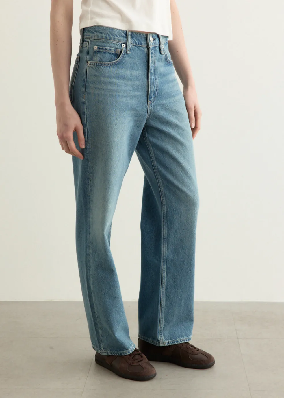 Shea High Rise Ankle Straight Jeans