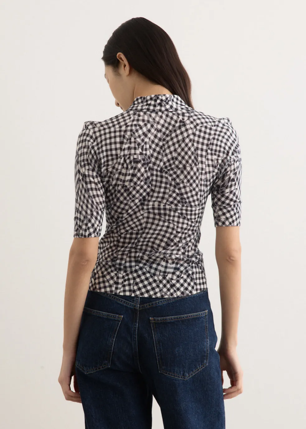 Sheer Cotton Printed Polo