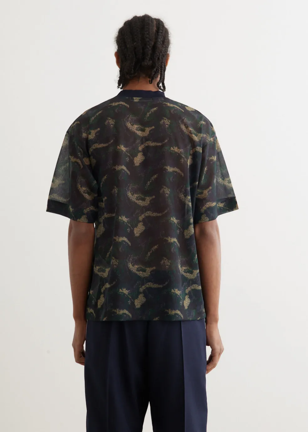 Sheer Jersey Print T-Shirt