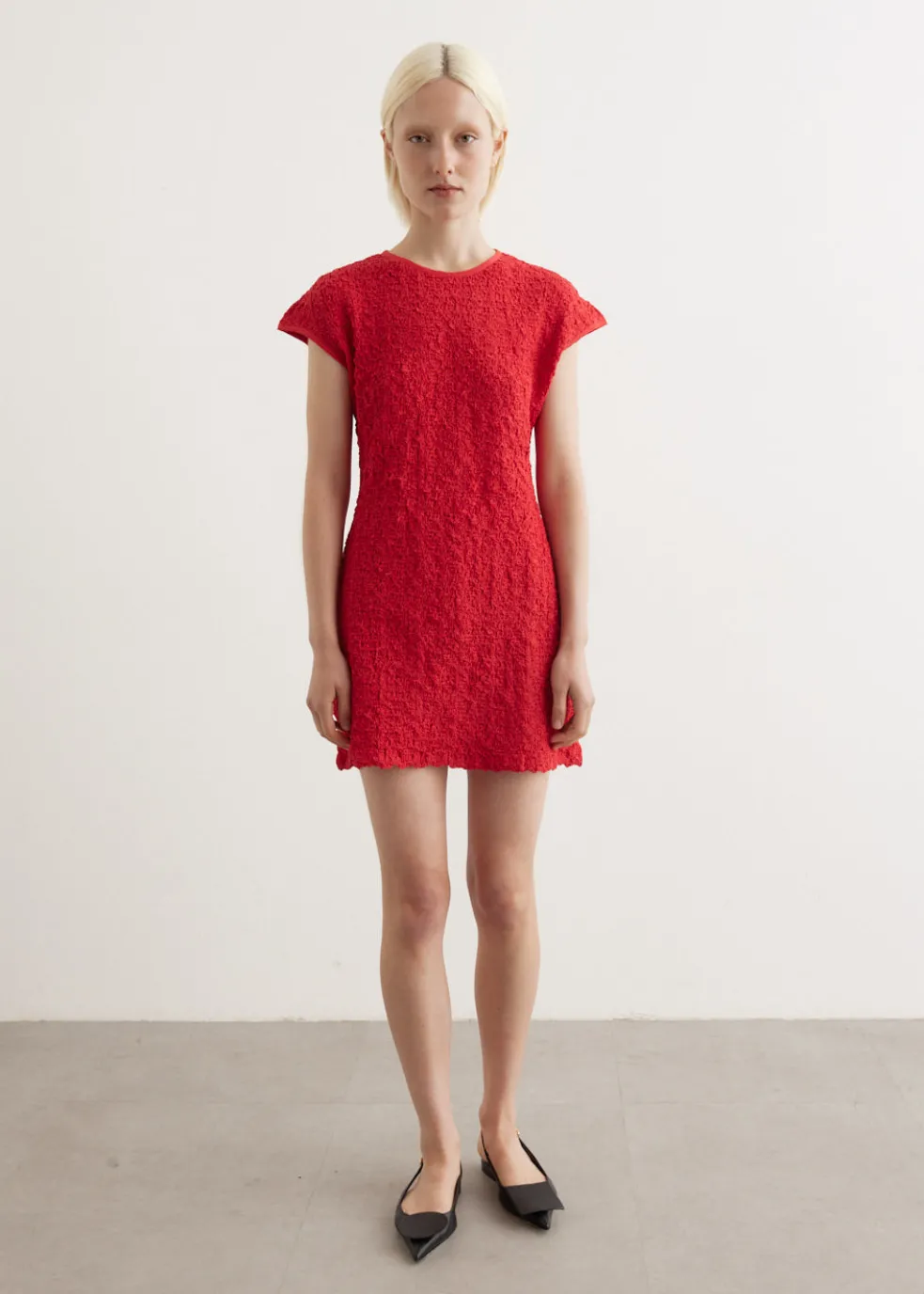 Shirred Cotton Dress