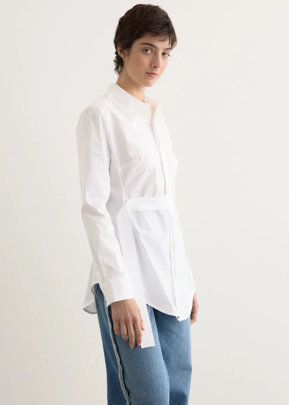 Shirt With Strap Detail
