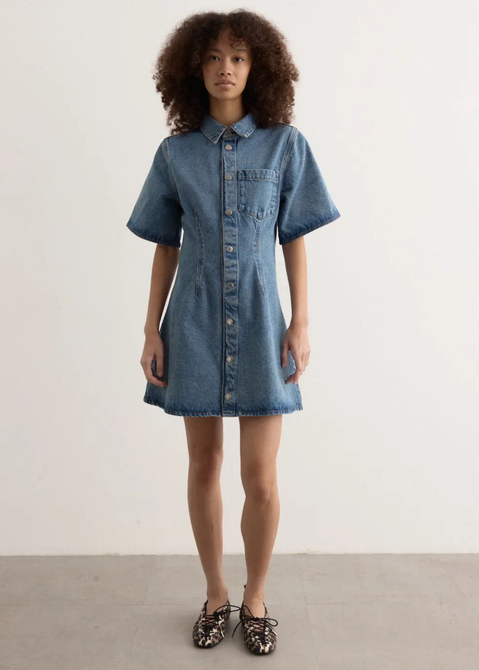 Short Sleeve Shirt Dress