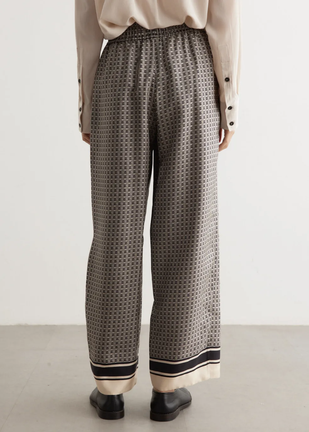 Signat Silk Gathered Pants