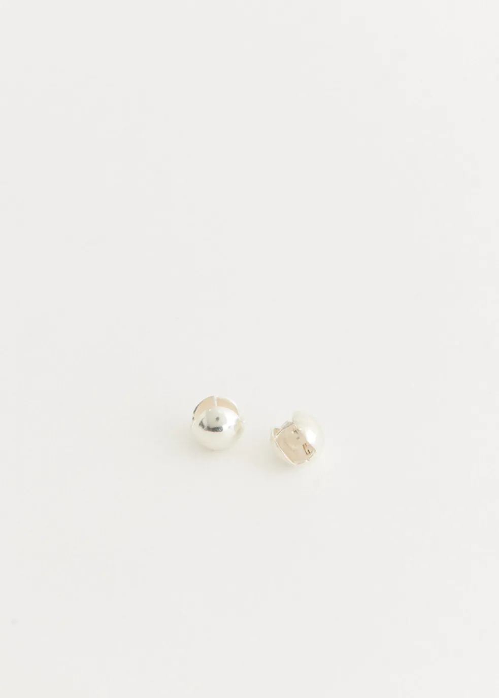 Silver Sphere earrings