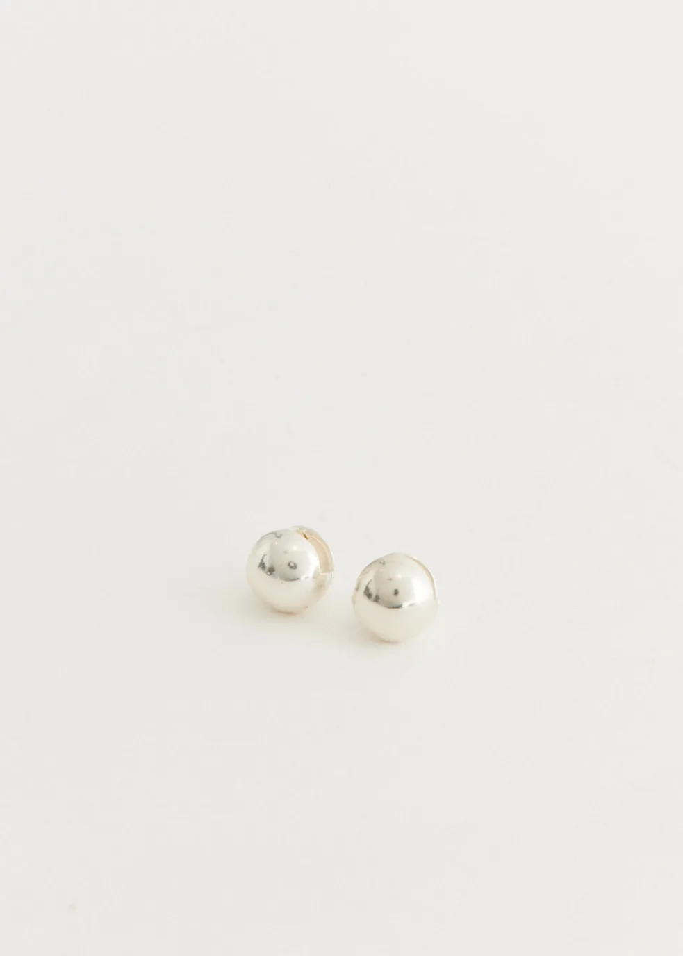 Silver Sphere earrings