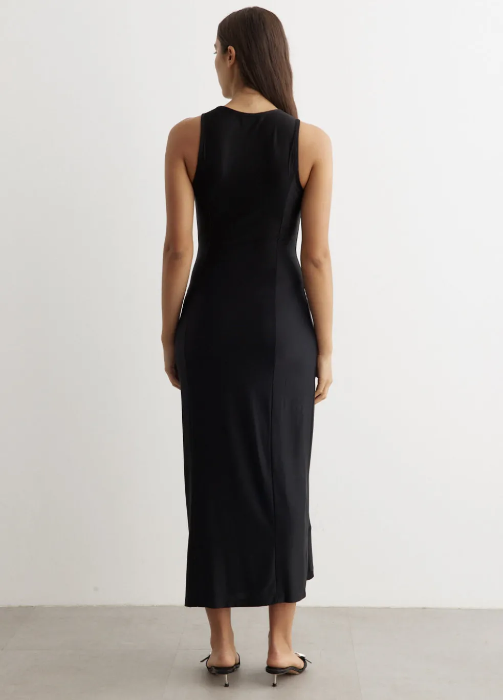 Sleeveless Robe Dress