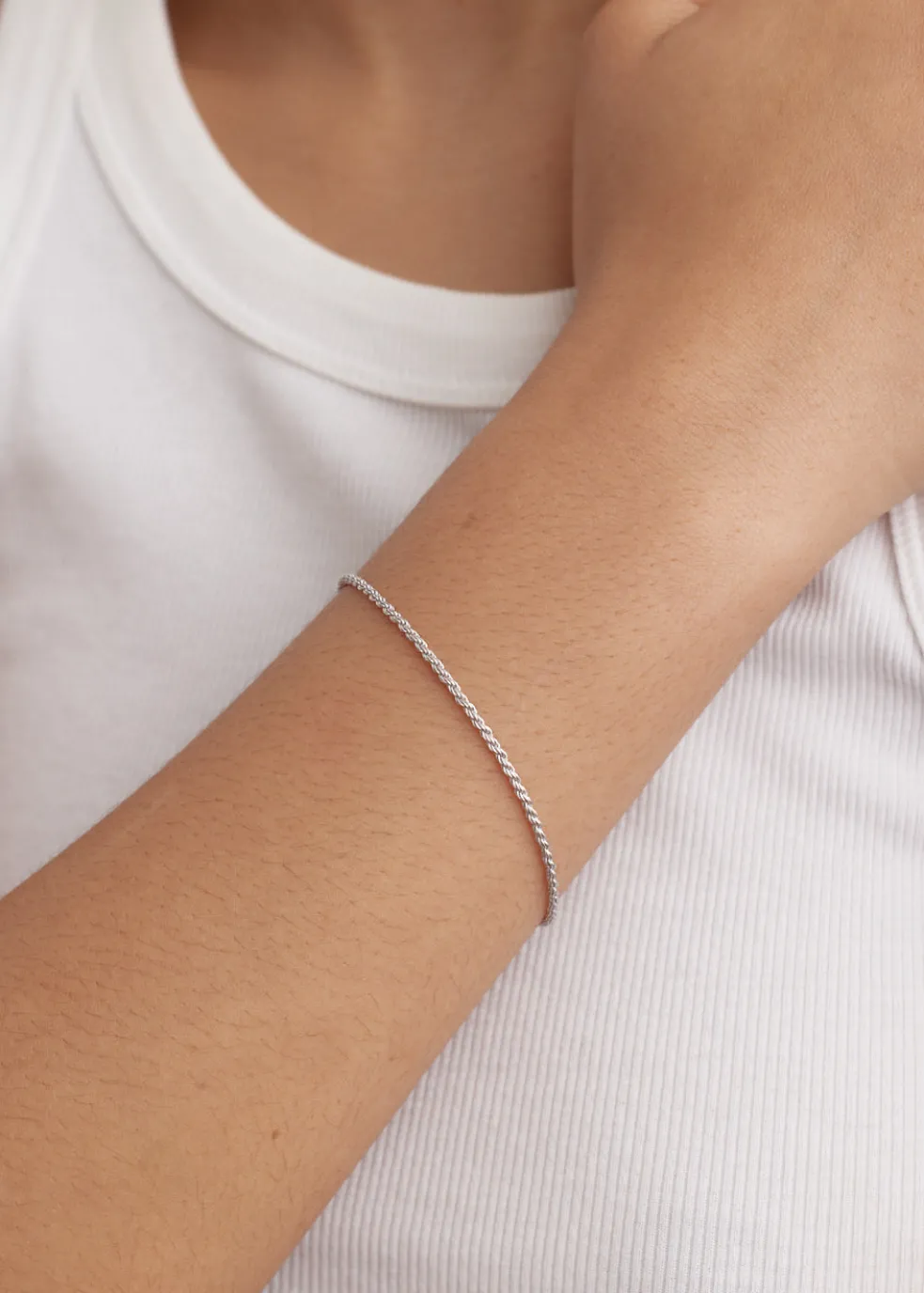 Slim Rope Chain Bracelet