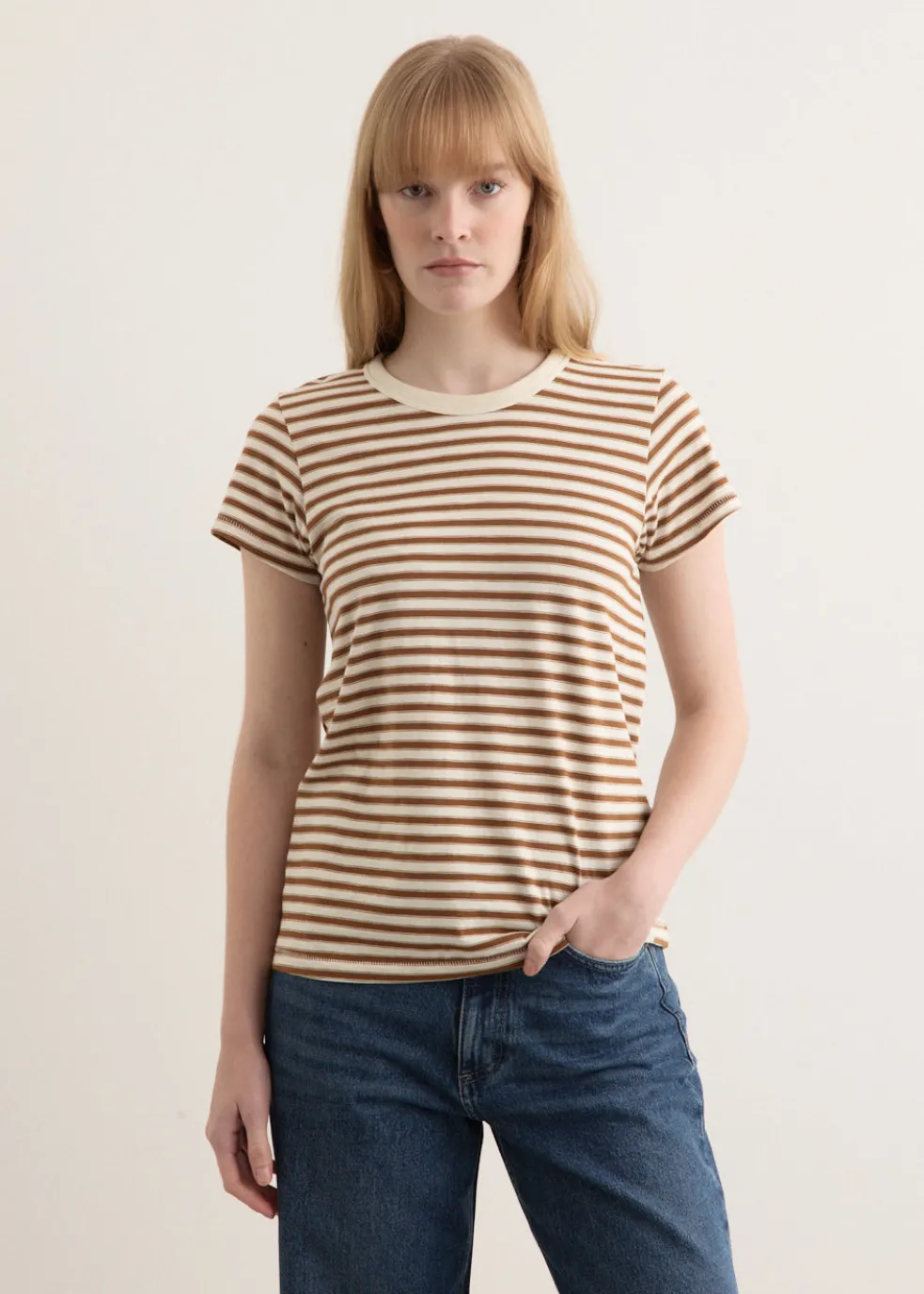 Slub Stripe T-Shirt