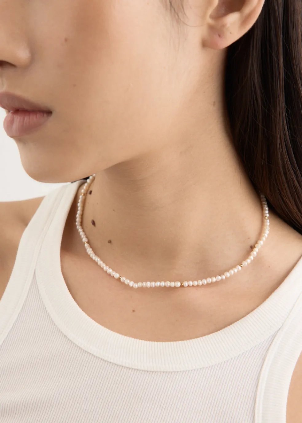 Small Beads Freshwater Pearls Necklace