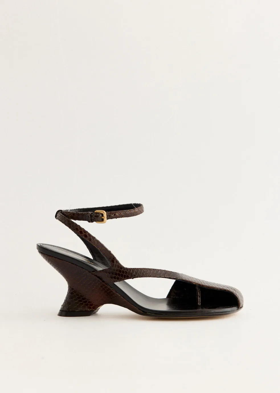 Snake-Effect Wedge Heels