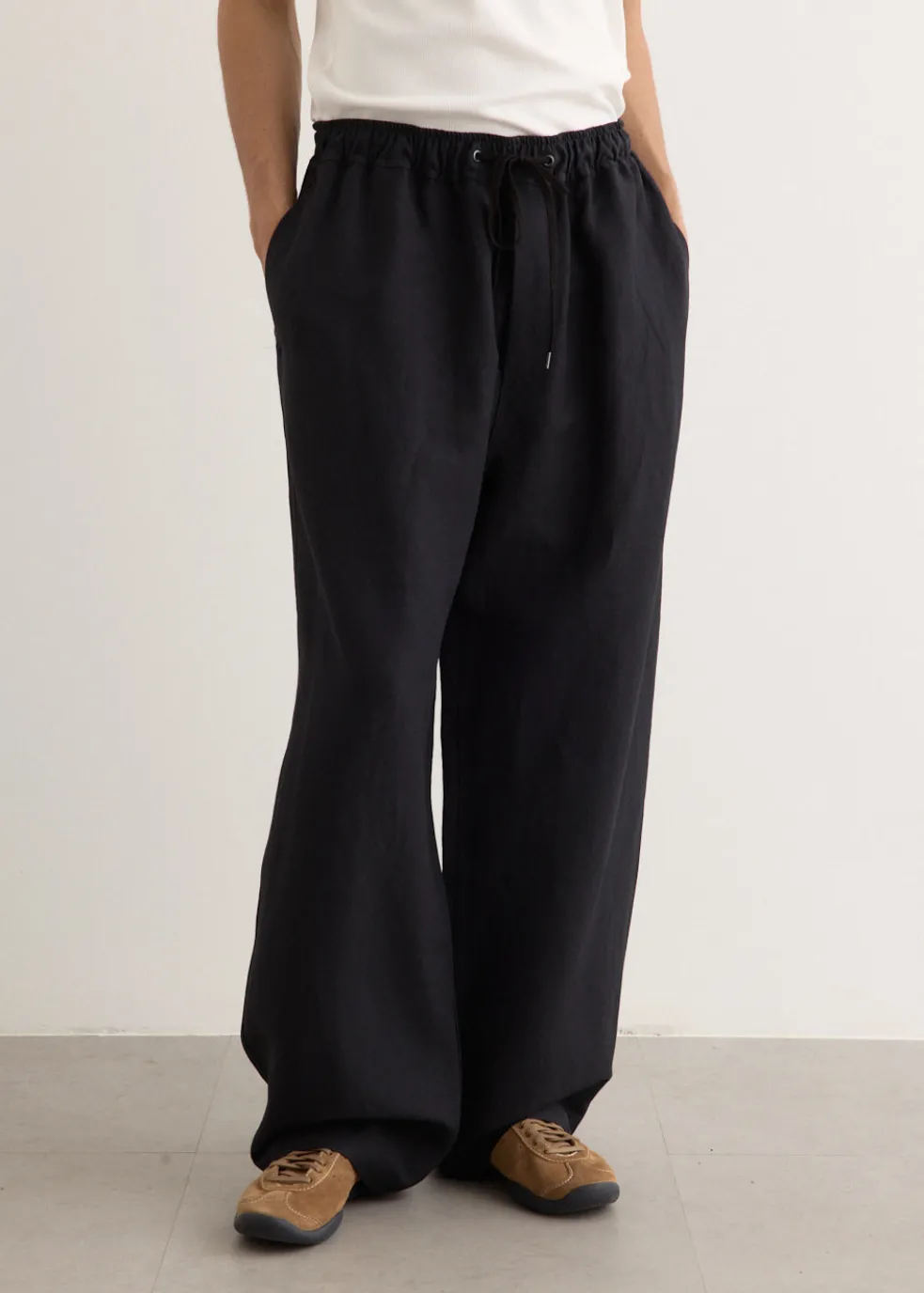 Sonny Linen Wool Drawstring Pant