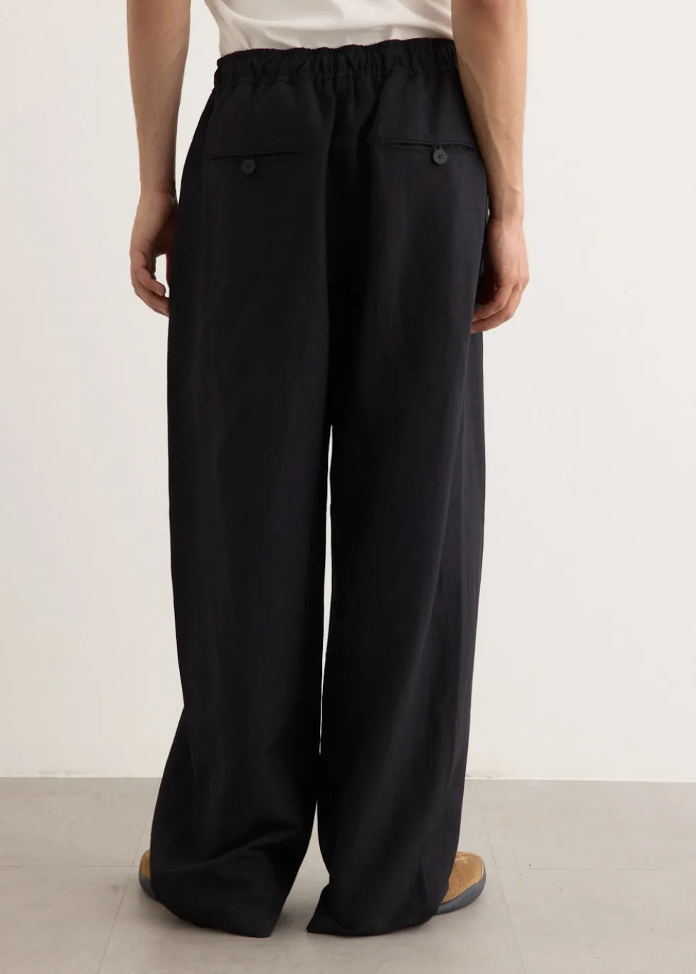 Sonny Linen Wool Drawstring Pant