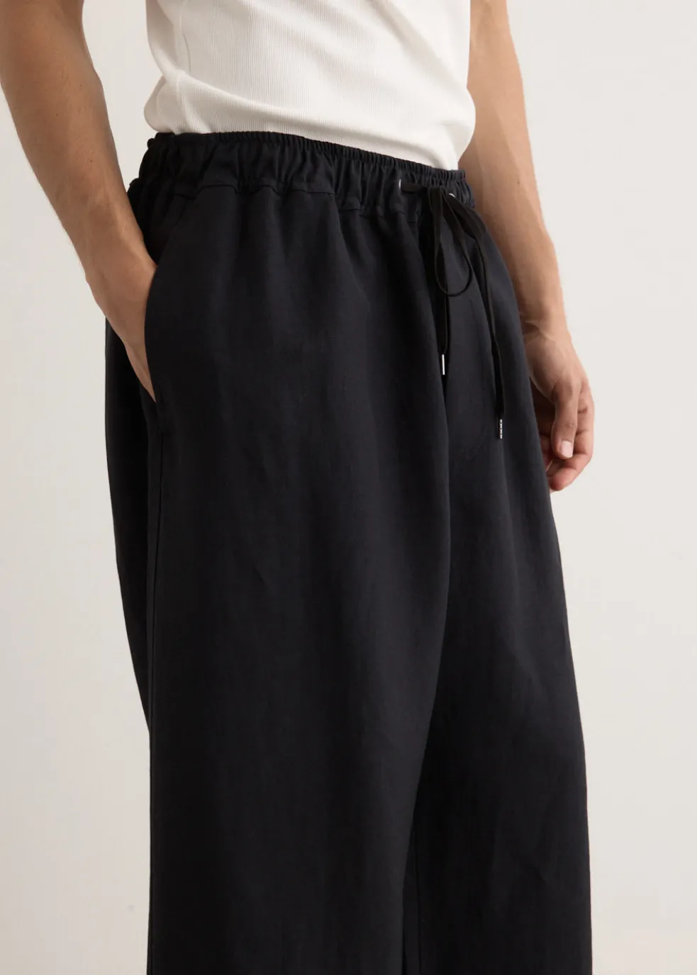 Sonny Linen Wool Drawstring Pant