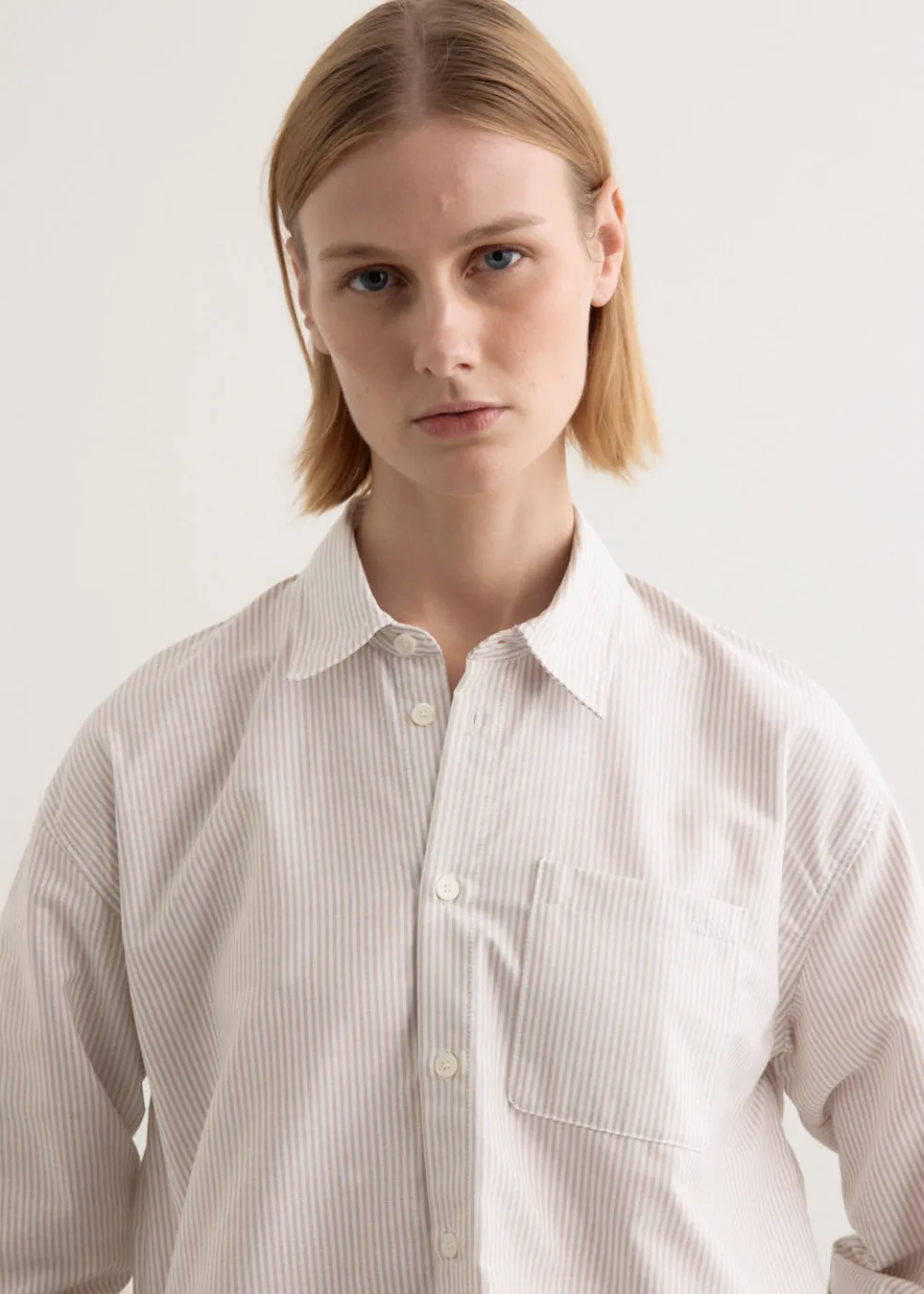 Sophia Button Down Logo Shirt