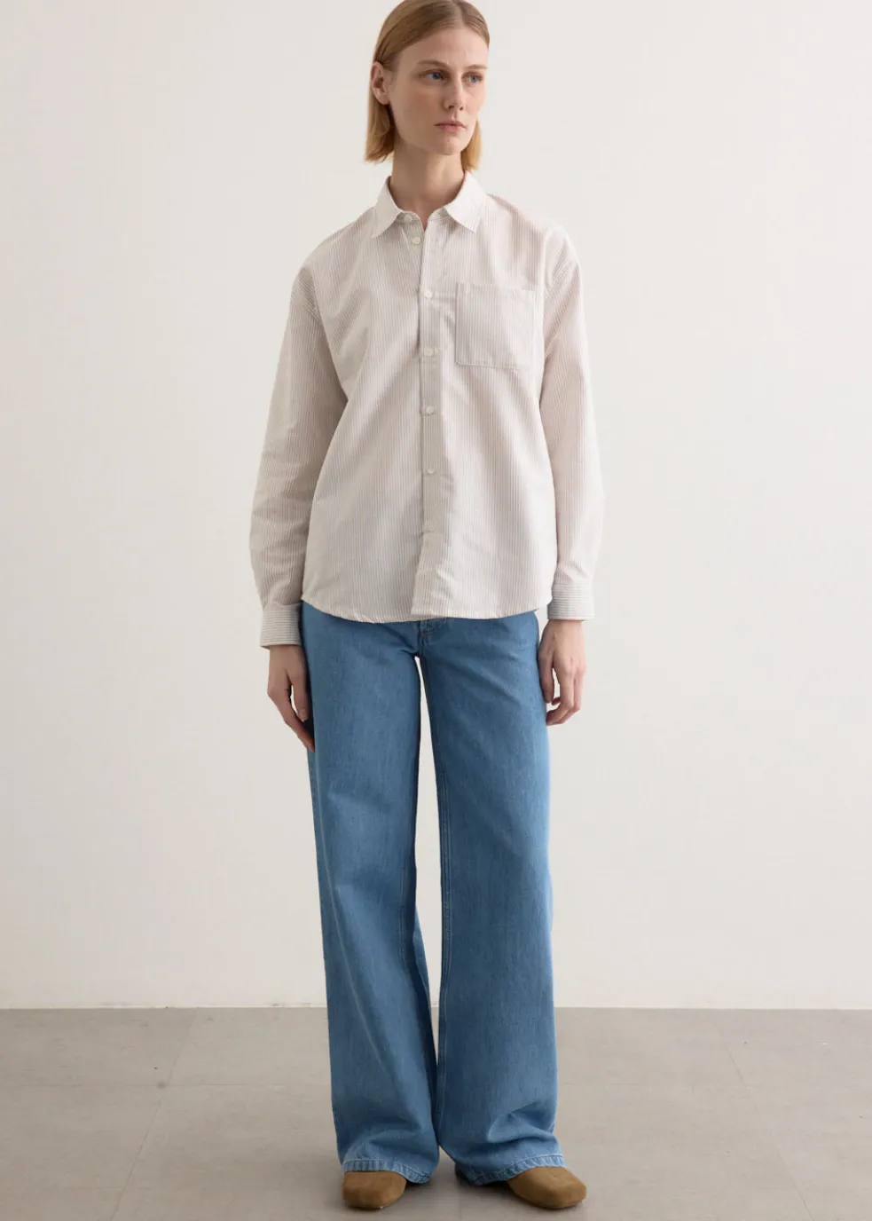 Sophia Button Down Logo Shirt