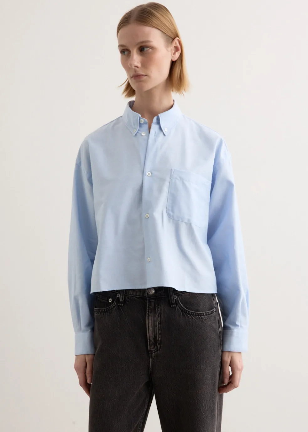 Sophia Button Down Logo Shirt