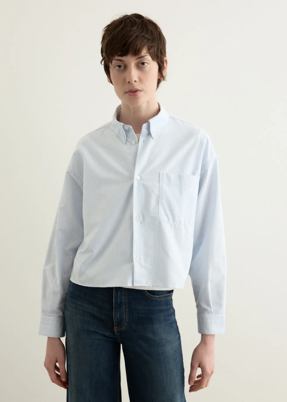 Sophia Button Down Logo Shirt