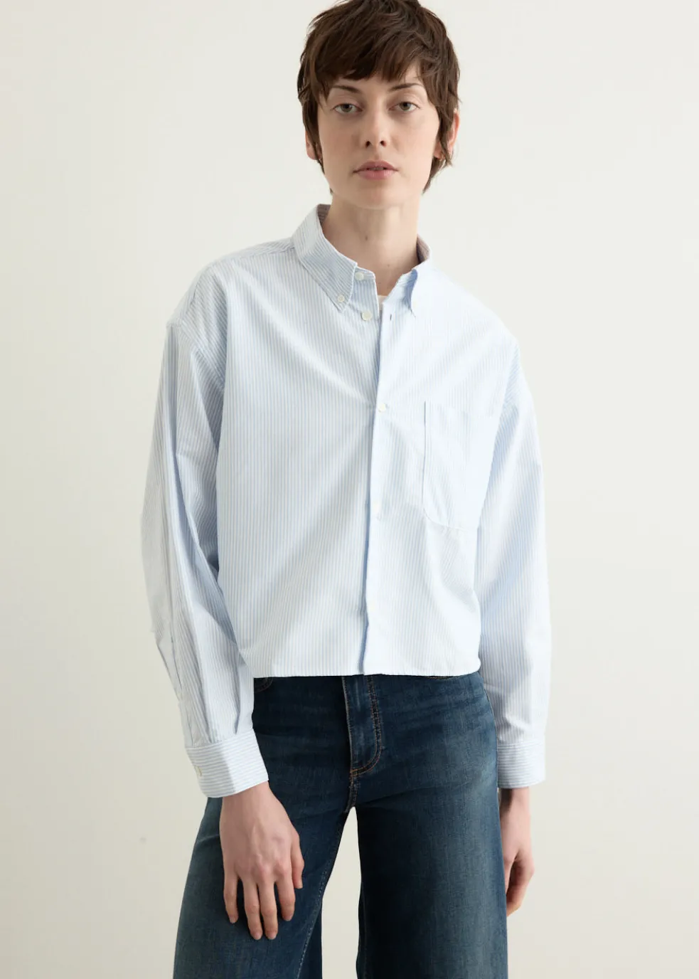 Sophia Button Down Logo Shirt