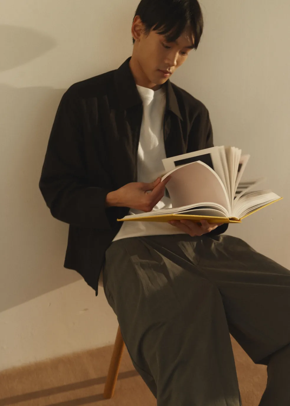 Soulsonic Long Sleeve Camp Collar Shirt