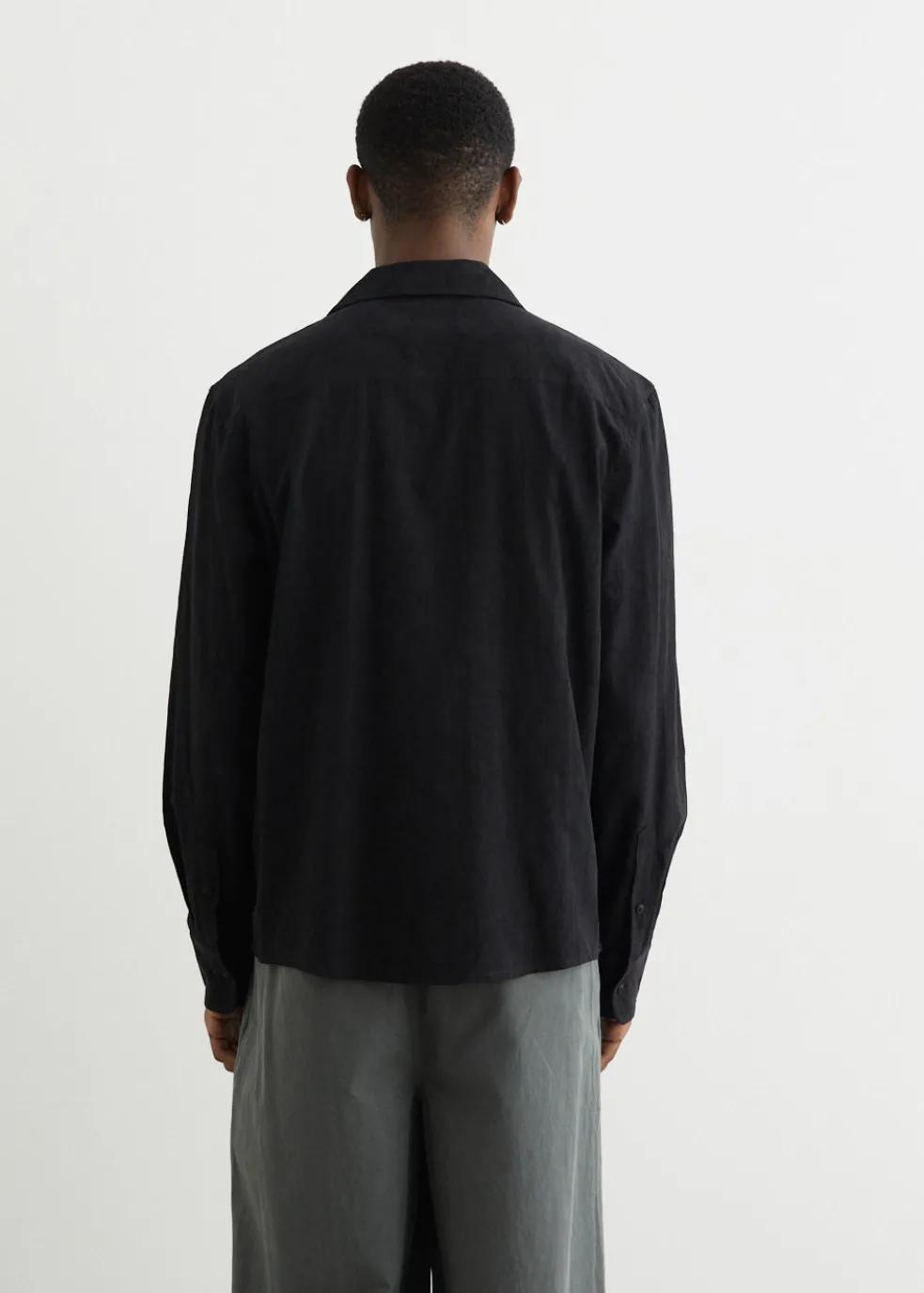 Soulsonic Long Sleeve Camp Collar Shirt