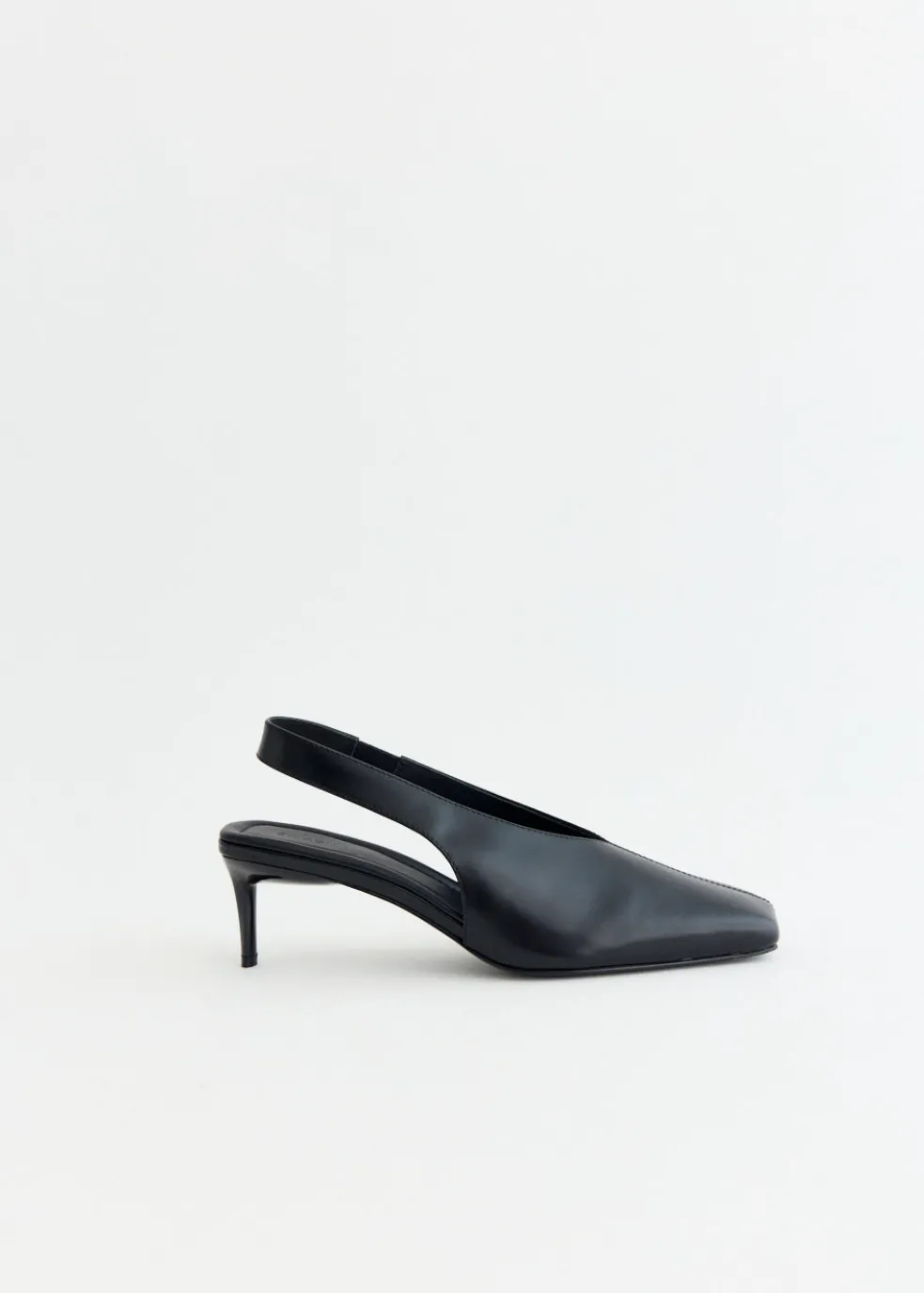 Square Toe Sling Back Heel