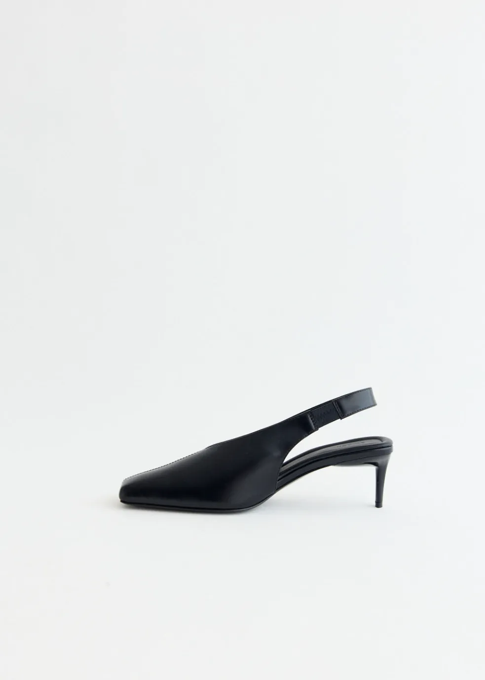 Square Toe Sling Back Heel