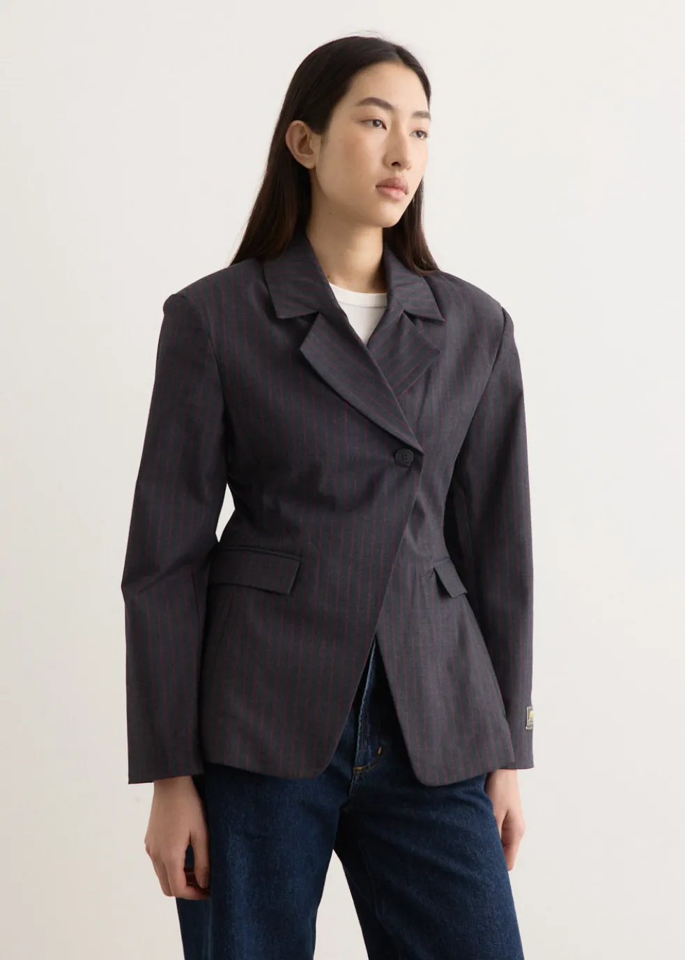 Stretch Stripe Blazer