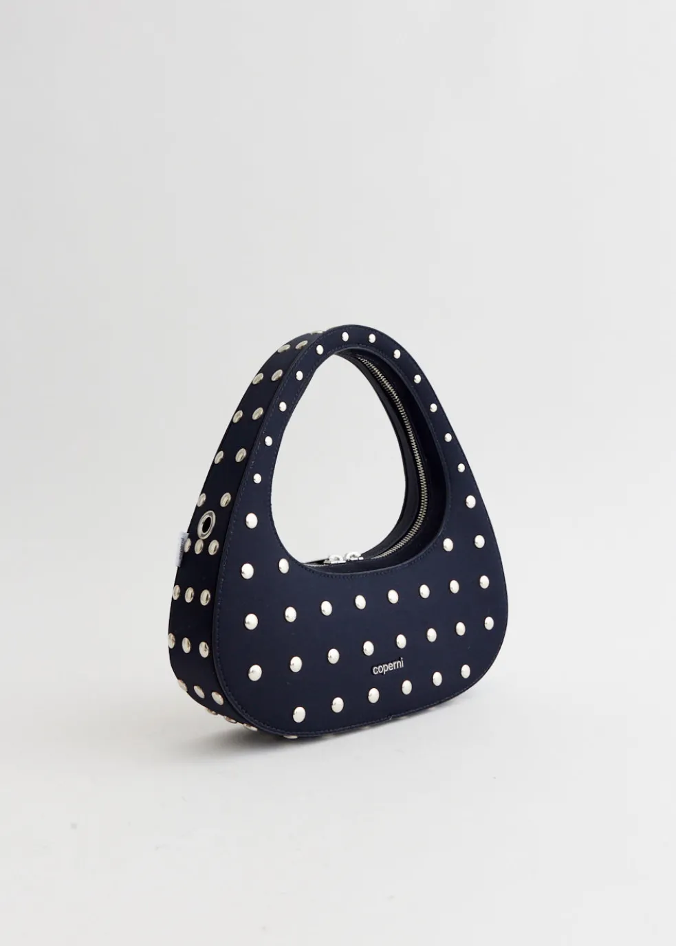 Studded Crossbody Baguette Swipe Bag