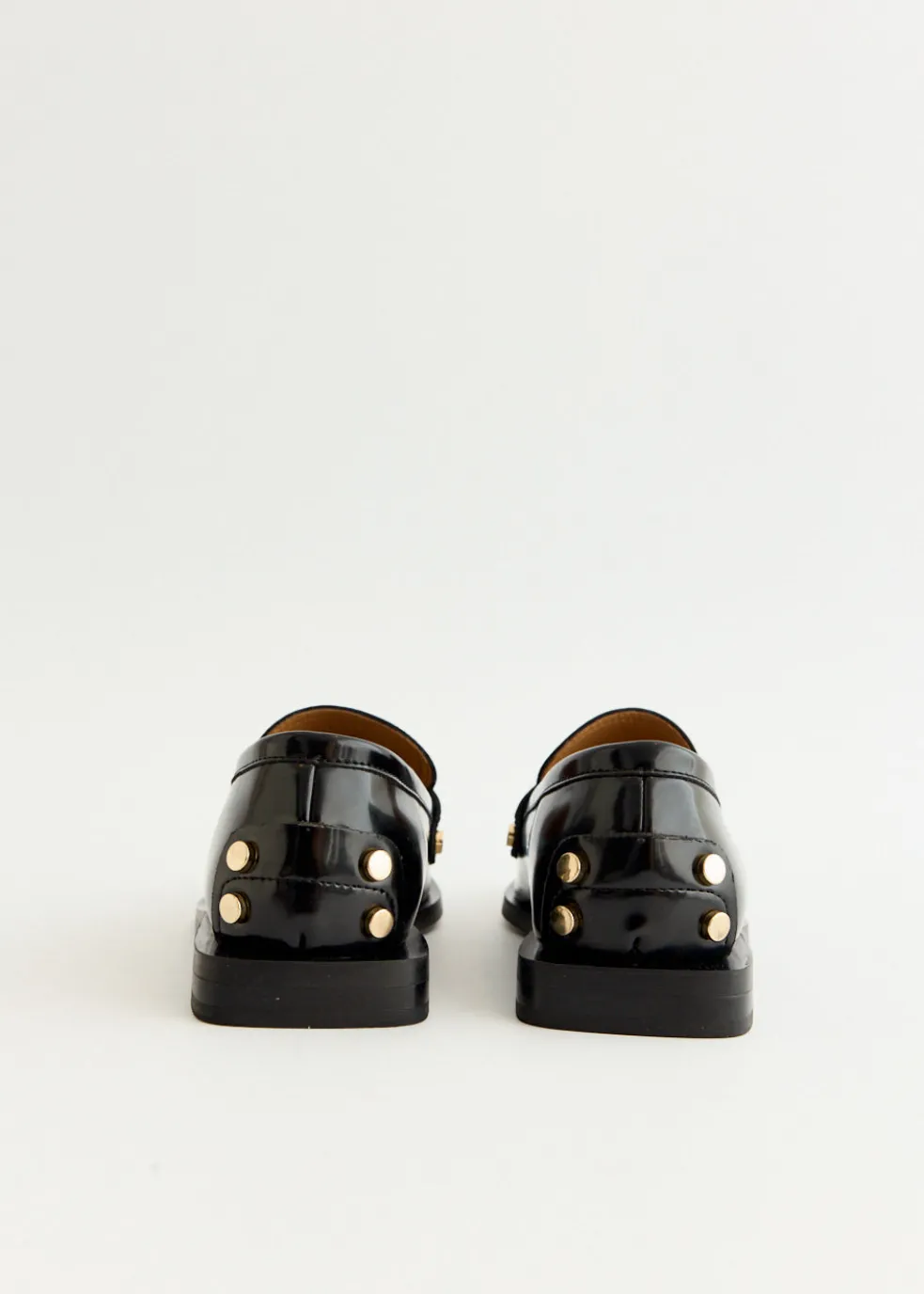 Studs Square Toe Loafers
