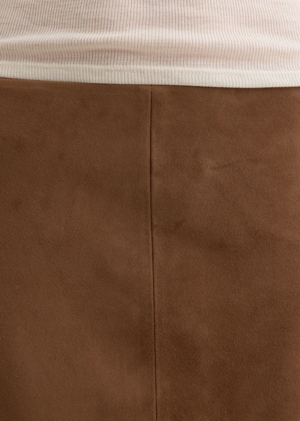 Suede Pencil Skirt