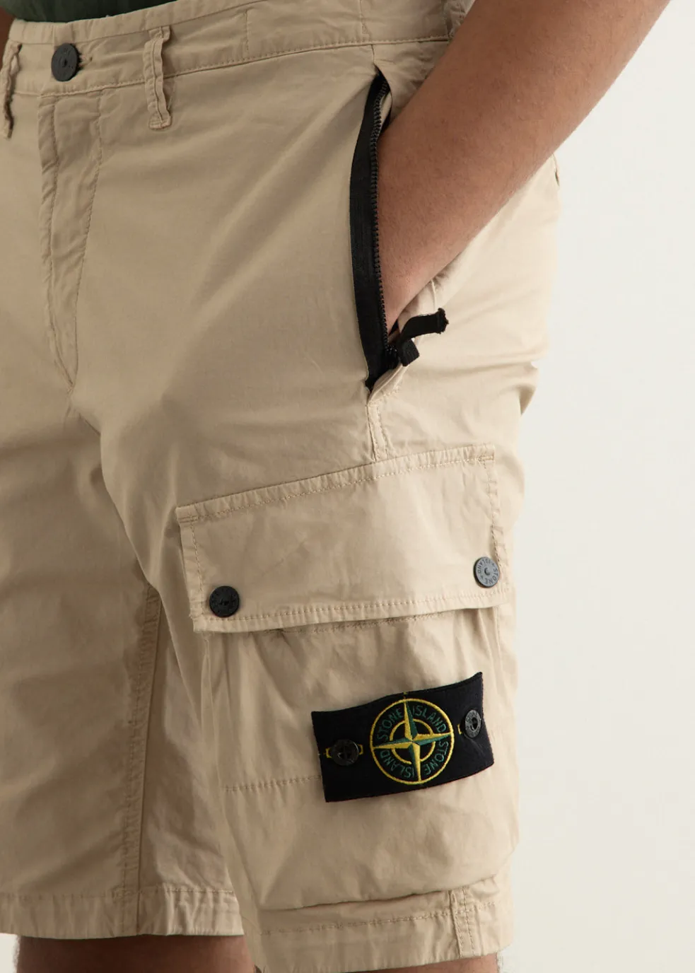Supima Cotton Twill Stretch Cargo Shorts