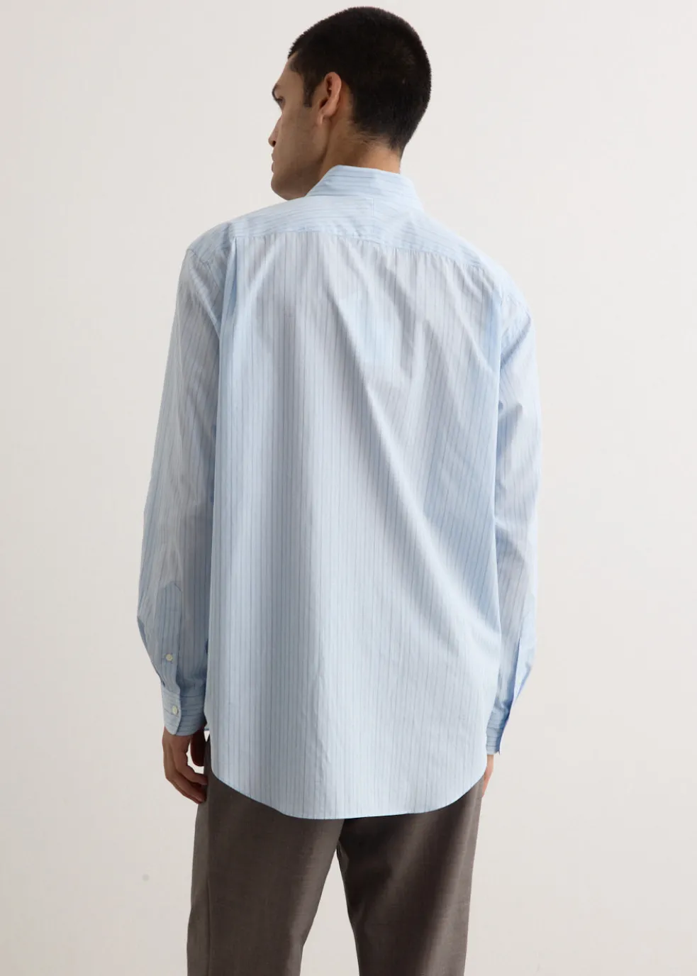 Suvin High Count Cloth Stripe Shirt