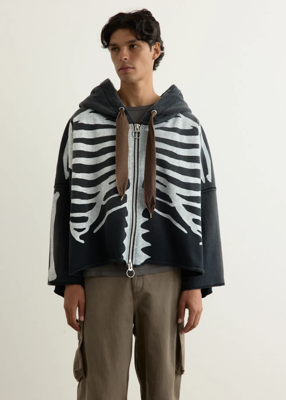 SWT Knit DEVIL Hoodie Blouson (BONE)
