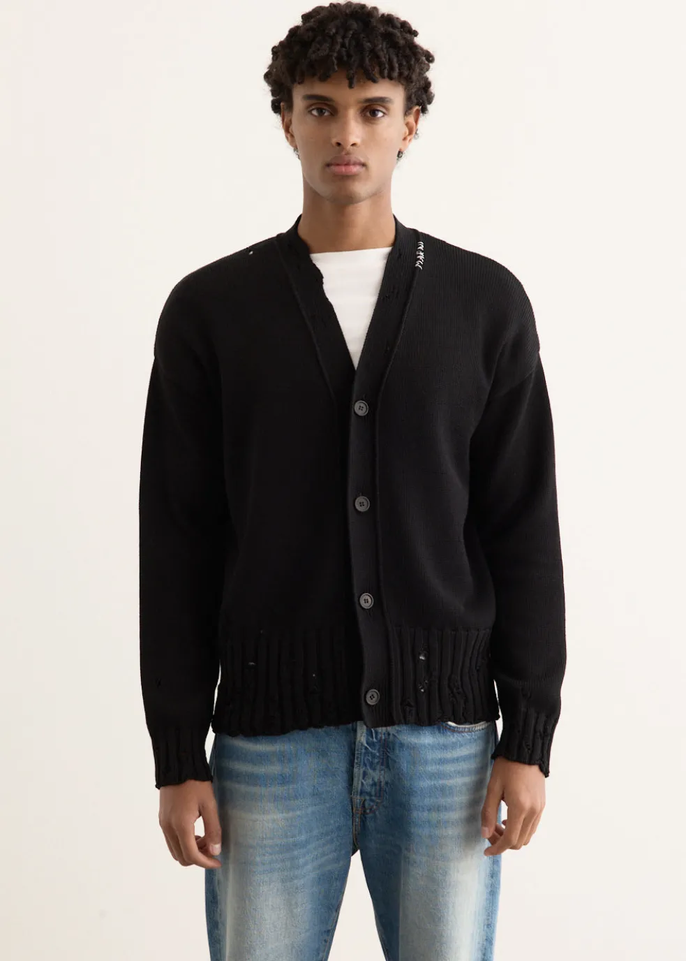 Symbol Embroidery Cardigan