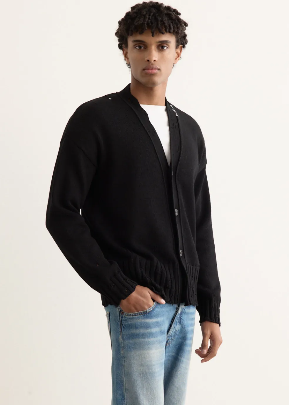 Symbol Embroidery Cardigan