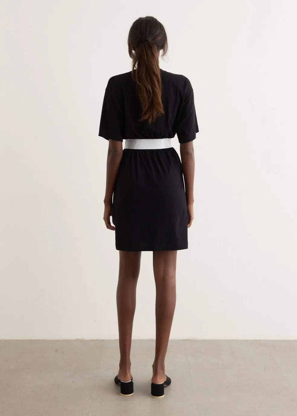 Taped Jersey Mini Dress