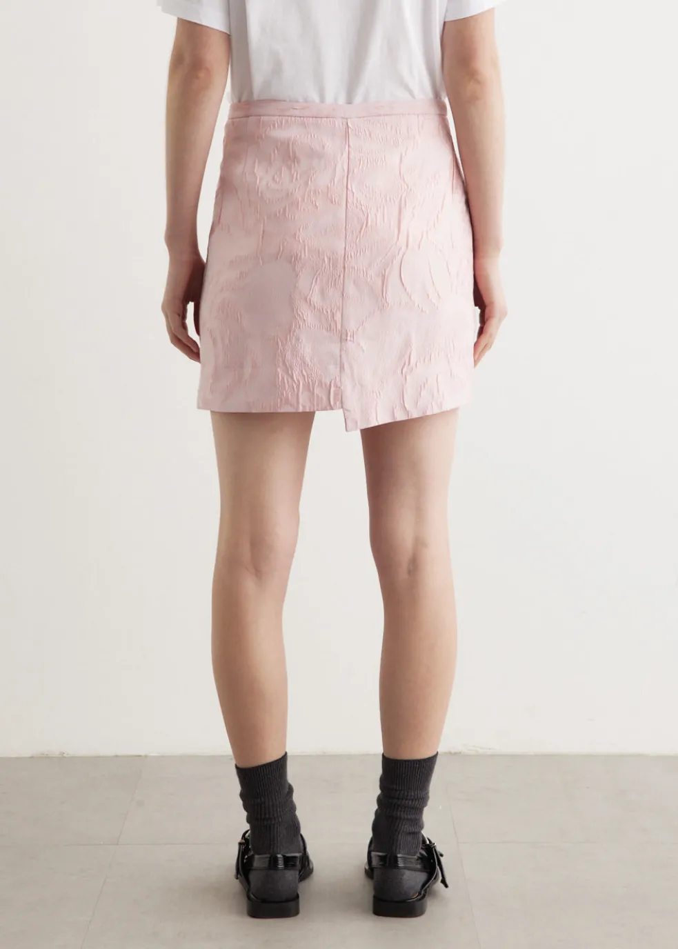 Textured Cloque Mini Skirt