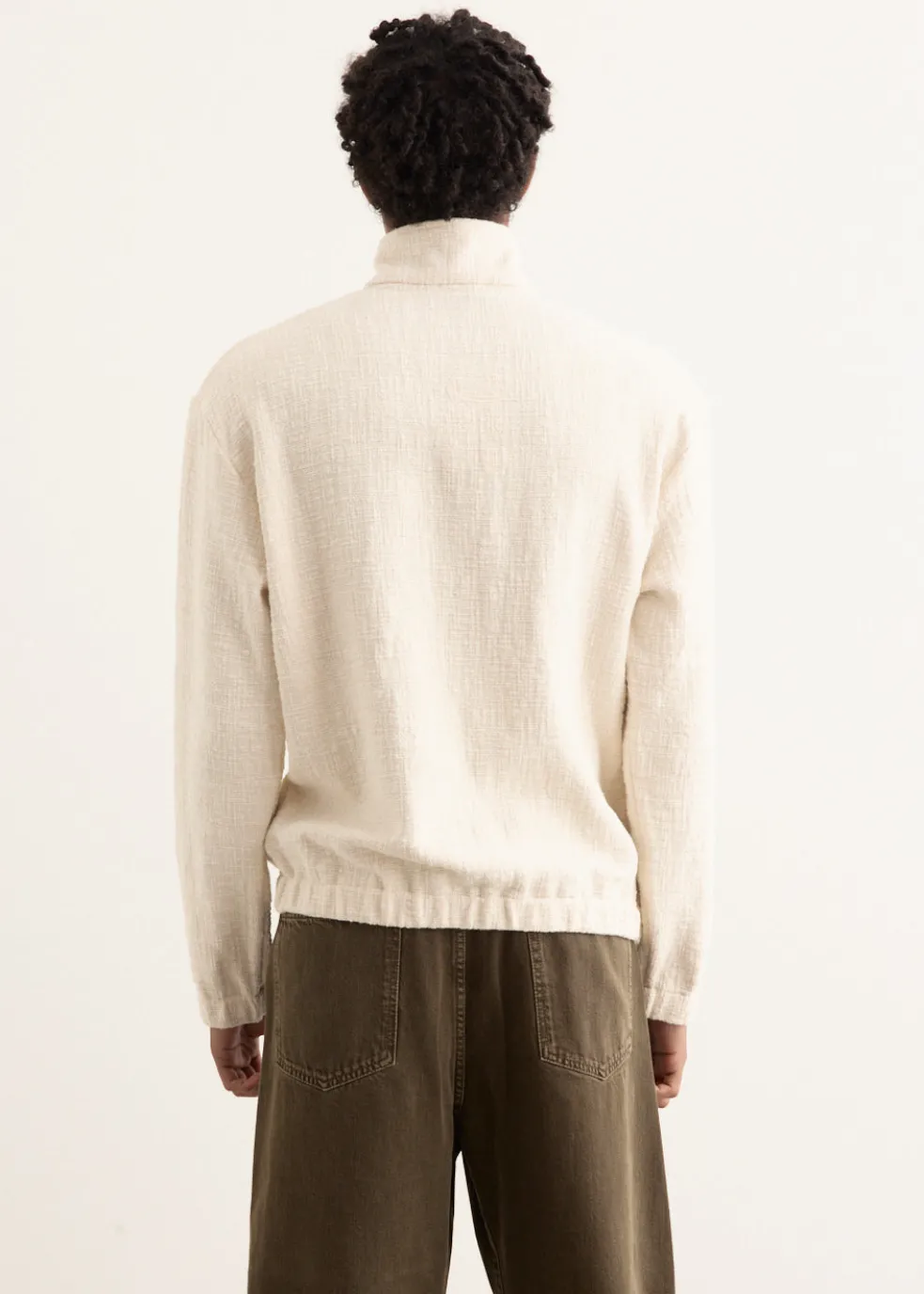 Textured Cotton Pullover