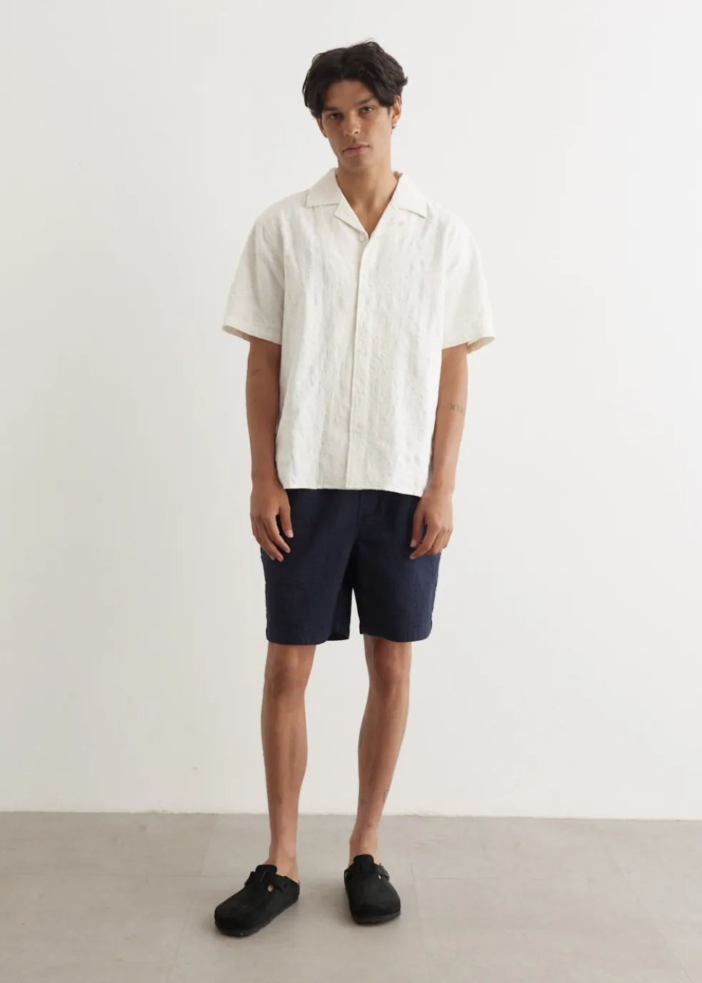 Textured Smokestack Shorts