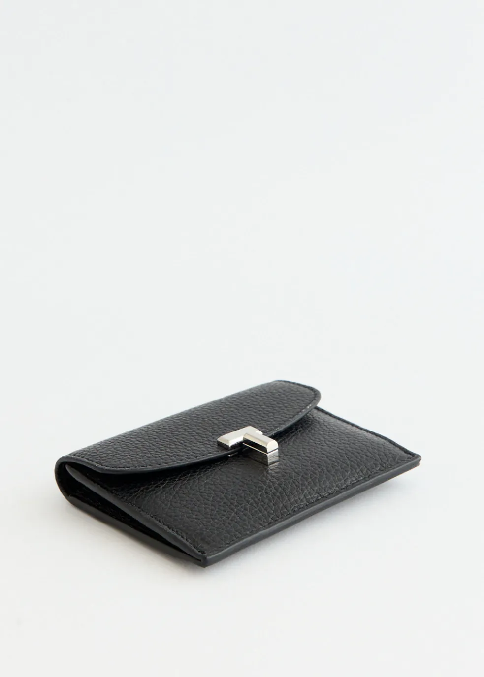 T-Lock Grained Leather Cardholder