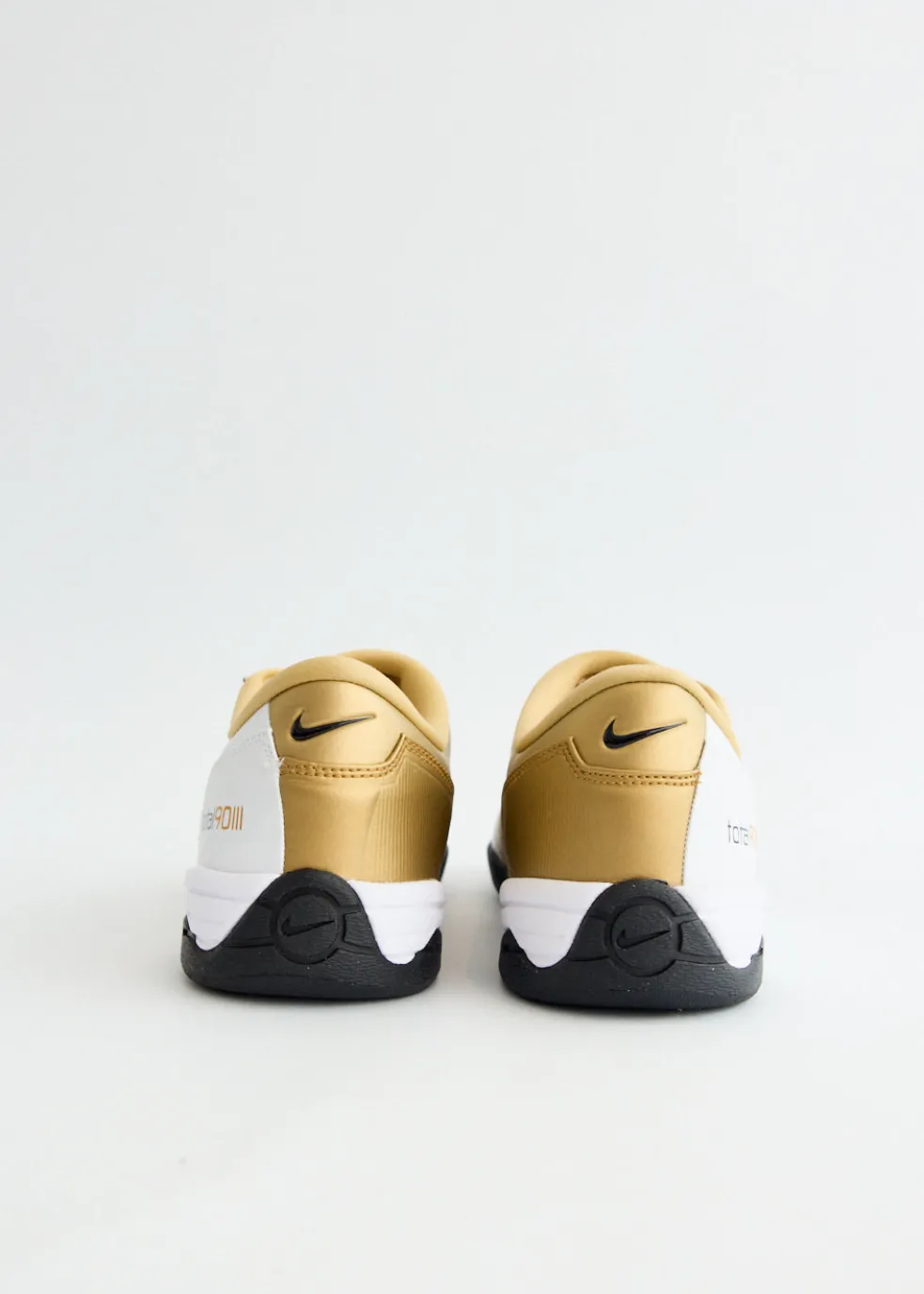 Total 90 'White Metallic Gold' Sneakers