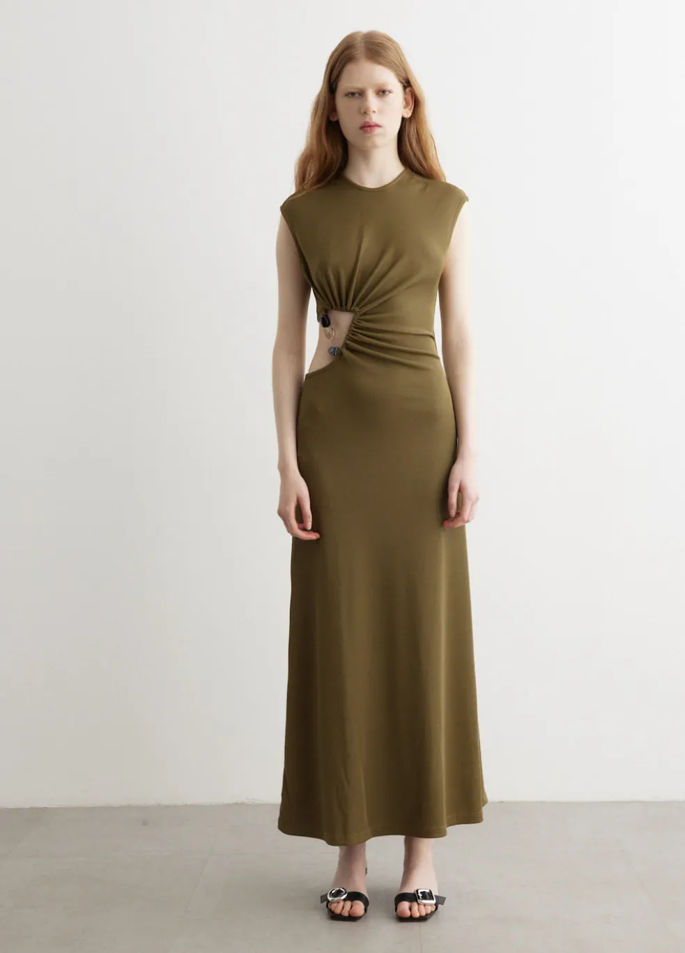 Tri Crystal Stone Tank Dress