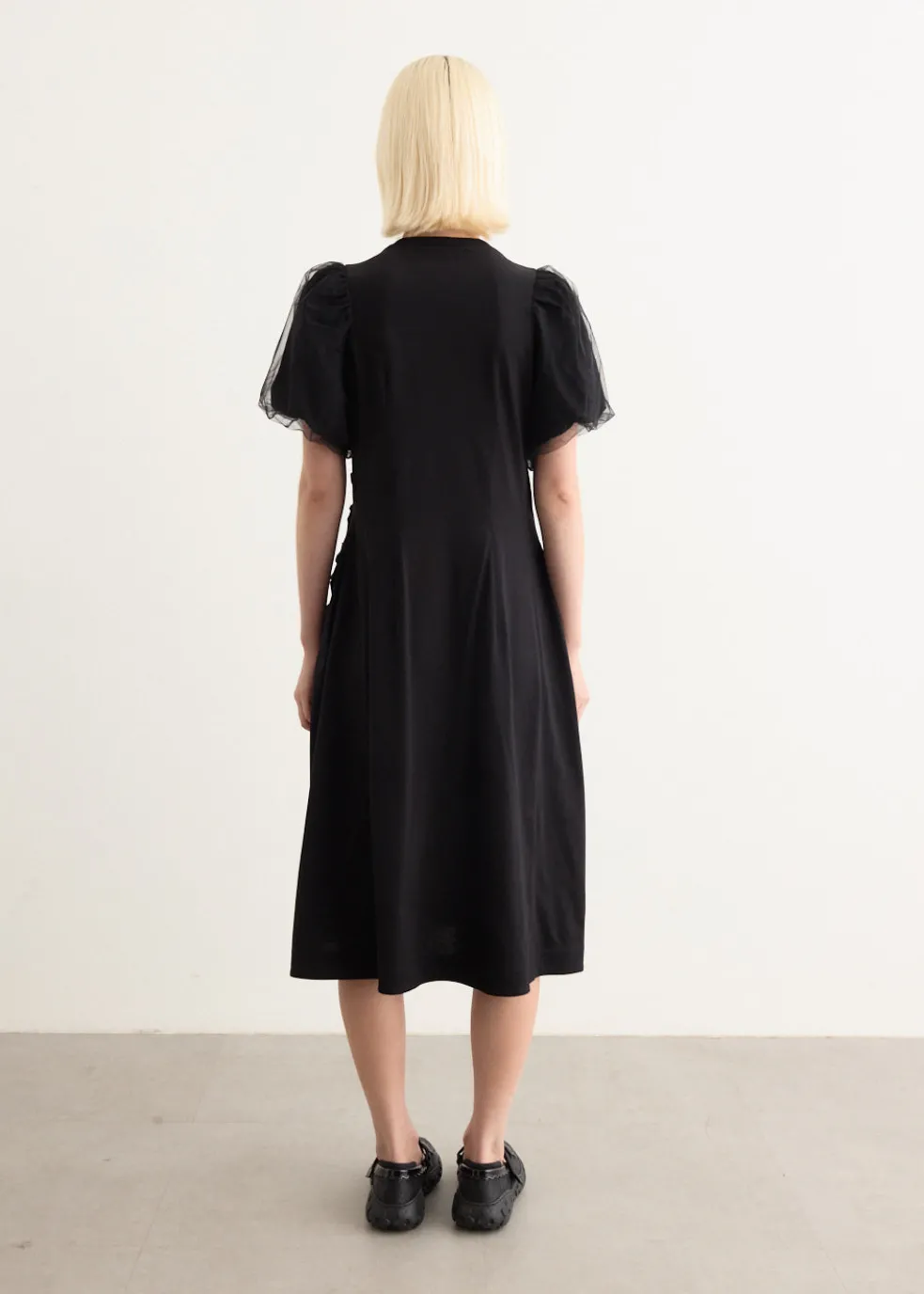 Tulle Overlay Multi Ruffle Frill Dress