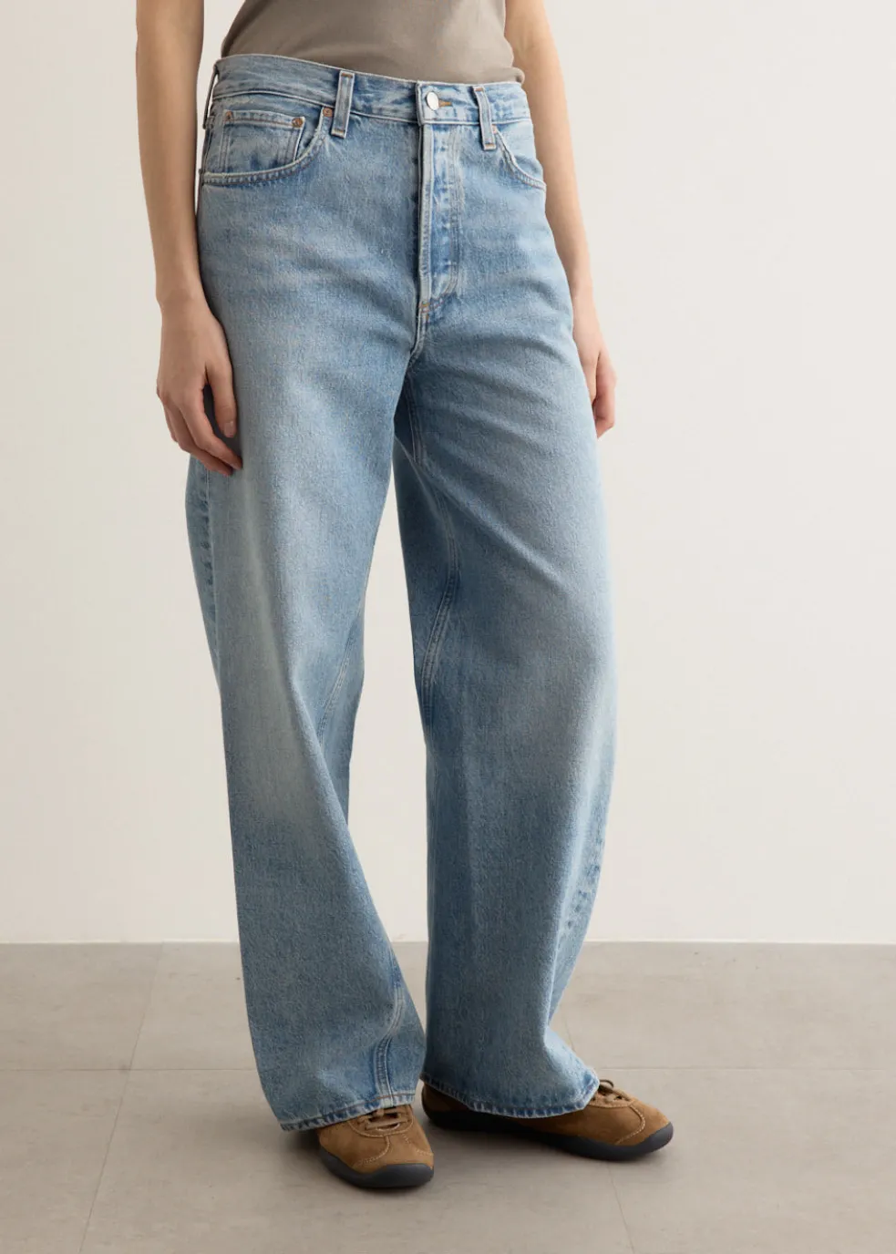 Twist Low Slung Baggy Jeans