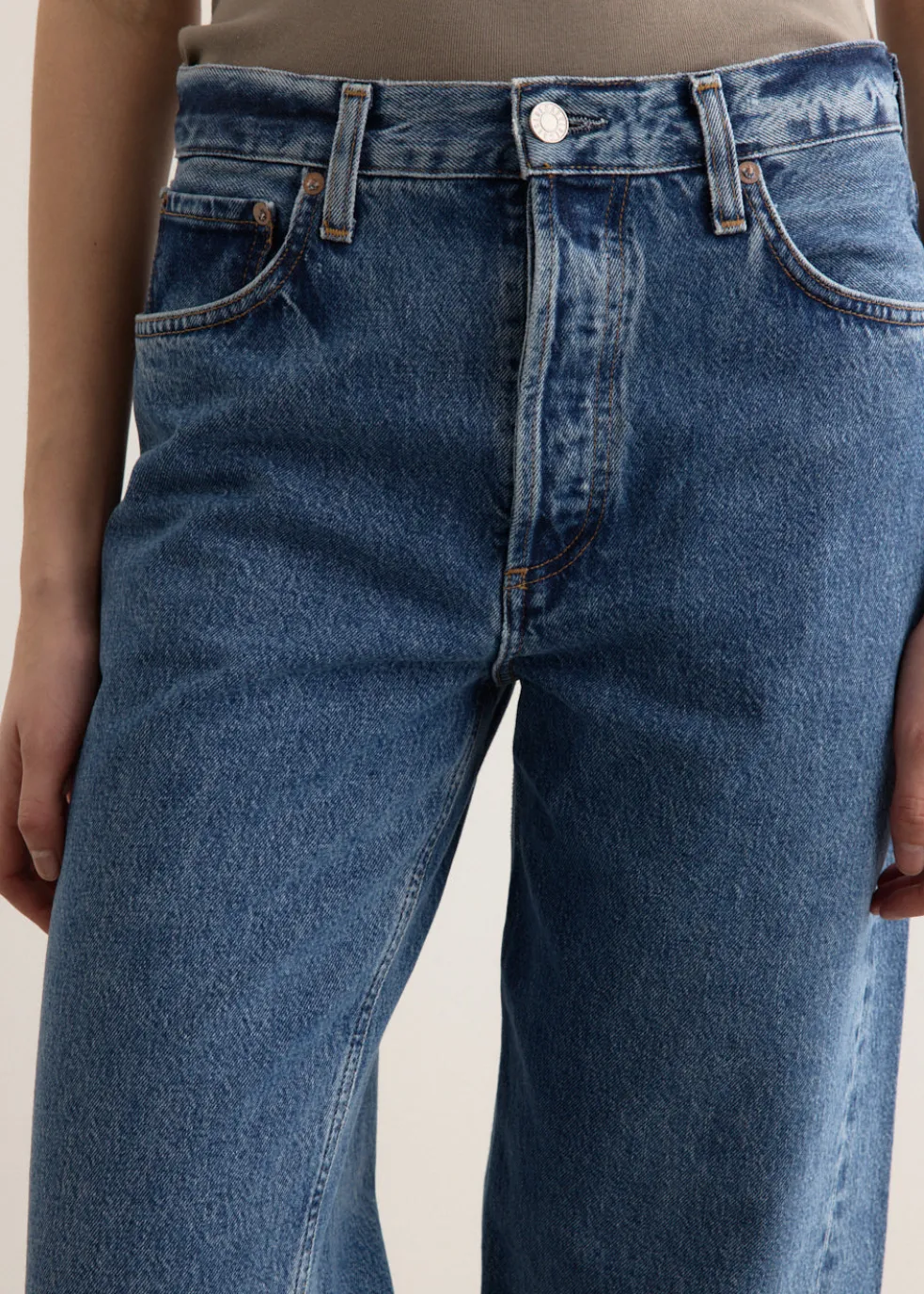 Twist Low Slung Baggy Jeans