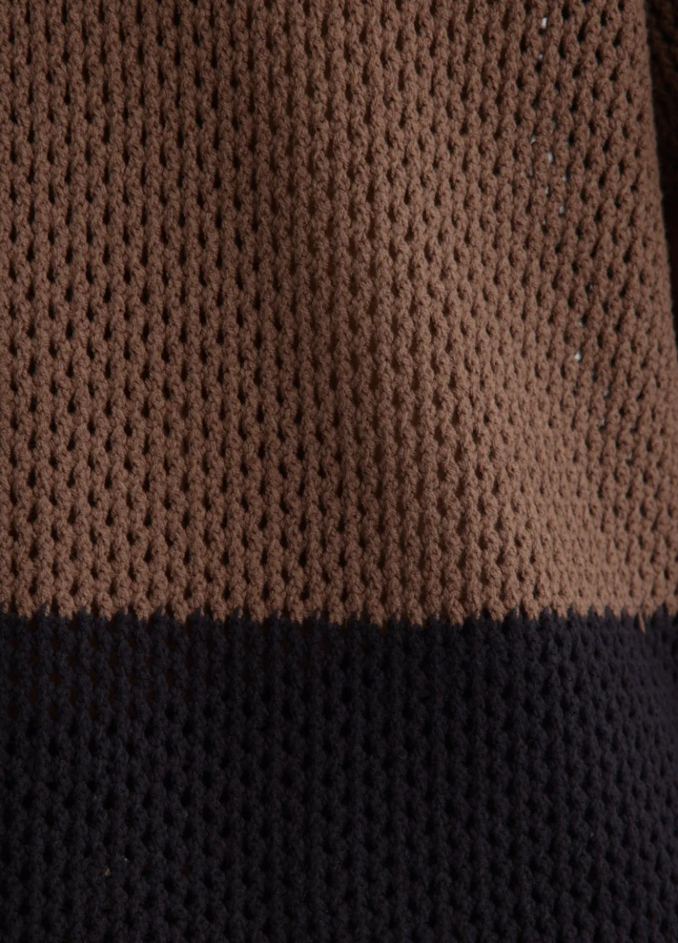 Two Tone Crochet Polo