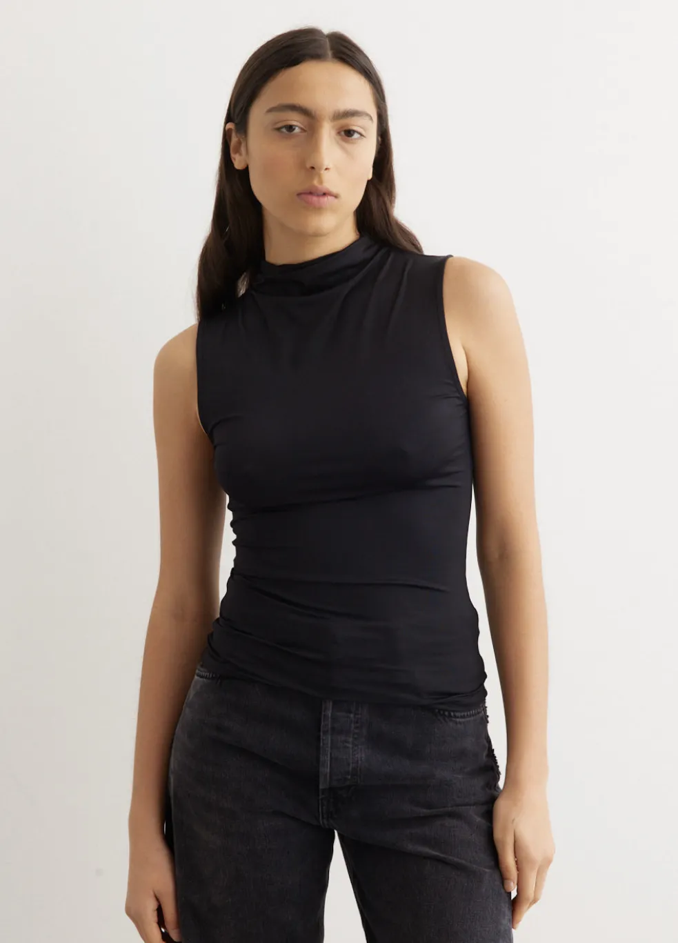 Tyne High Neck Tank Top