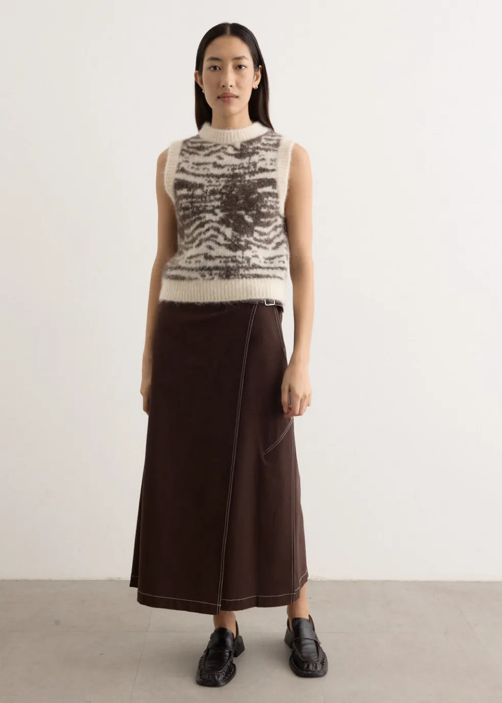 Umbra Wrap Midi Skirt