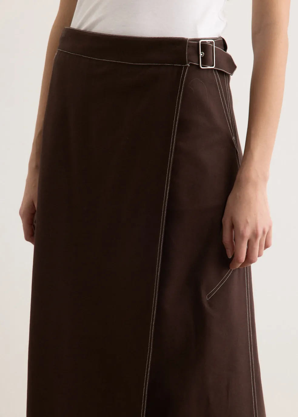 Umbra Wrap Midi Skirt